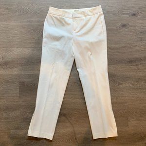 Ecru White Cropped Work Pants - SIZE 0